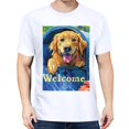 thumbnail image 3 of Summer Short Sleeve Tops Crew Neck Shirts For Women Dog FlowerPlus Size Tee Shirts, 3 of 5