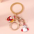 thumbnail image 1 of LLavero de árbol de Navidad esmaltado de dibujos animados para hombres y mujeres, llaveros de Papá Noel, colgantes de bolso, regalos de joyería hechos a mano, 1 of 4