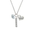 thumbnail image 2 of Delight Jewelry Silvertone Little Bird Initial - X - Always My Mother Bar Zoe Necklace, 2 of 4
