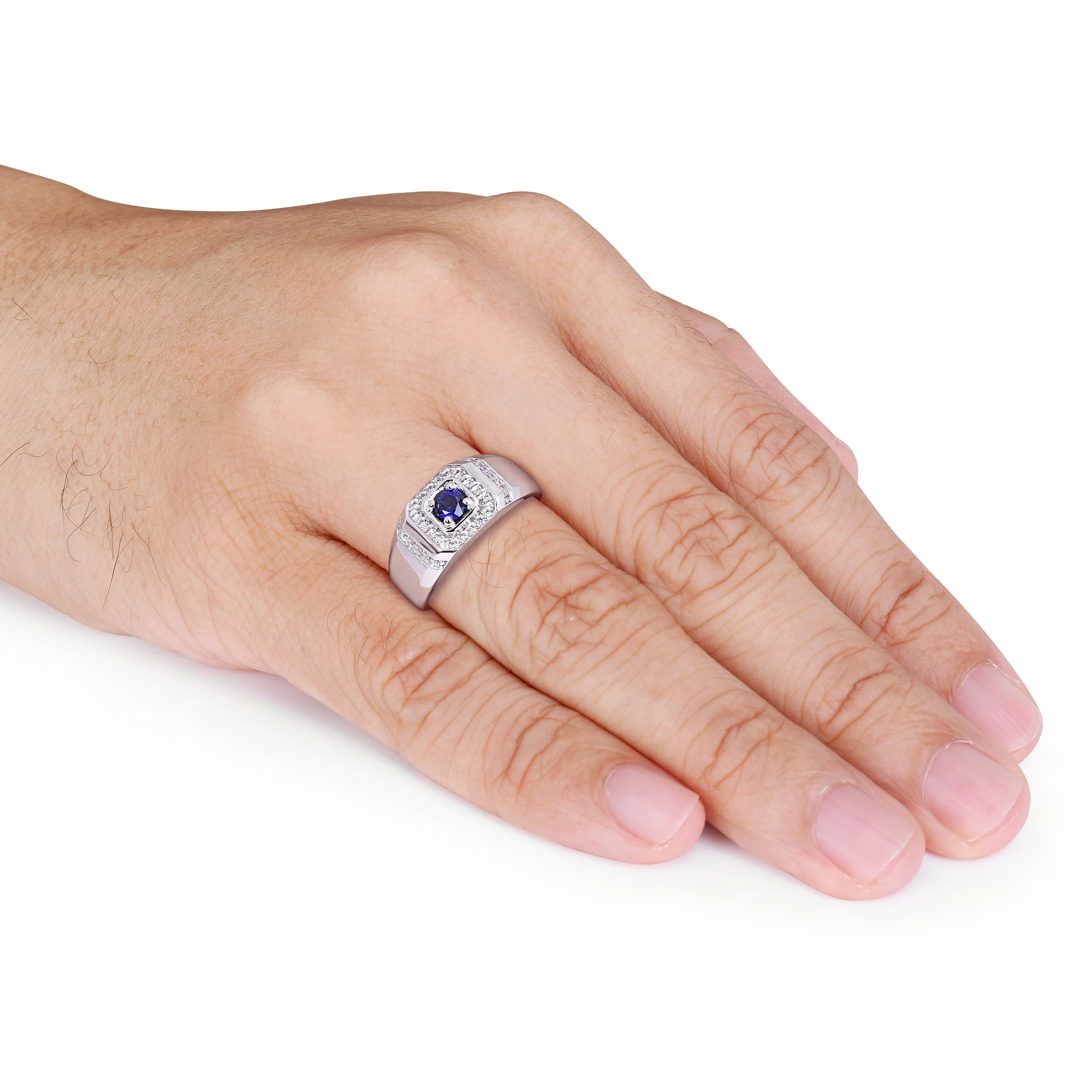Everly Women's Created Sapphire Sterling Silver Ring