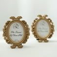 thumbnail image 6 of BalsaCircle 4 Gold 4" Mini Baroque Oval Picture Frames Party Wedding Favors Event Decorations Supplies, 6 of 8