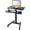 Black, variant on Portable Rolling Laptop Desk-Height Adjsutable up to 47.2' Mobile Computer Desk, 31.2'× 27.5' Dual Tier Extended Mobile Standing Desk with Wheels, for Classroom, Office, White