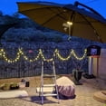 thumbnail image 3 of Luz LED de parasol con 28 leds, luz blanca para jardín, playa, exterior, barbacoa, fiesta, camping, fijación en barra parasol de 3,5-5 cm de diámetro Feliz Sencillez, 3 of 5