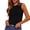 Black, variant on Women's Tank Top Sleeveless High Neck Ribbed Knitted Slim Fit Top Side Fold Basic T Shirt Muscle Womens Pocket Top Blouses Women Pajama Top 1xl Tops for Women Cropped Fitted Top Tops for Men