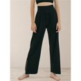 thumbnail image 4 of Pantalones de Yoga de Pierna para Mujer, Holgados y Cómodos, de Cintura Alta, con Bolsillos. Negro L, 4 of 10