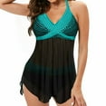 thumbnail image 1 of Tankini Swimsuits for Women Two Piece Tops Bathing Suits Tummy Control Swimwear Plus Size Swimsuits, 1 of 9
