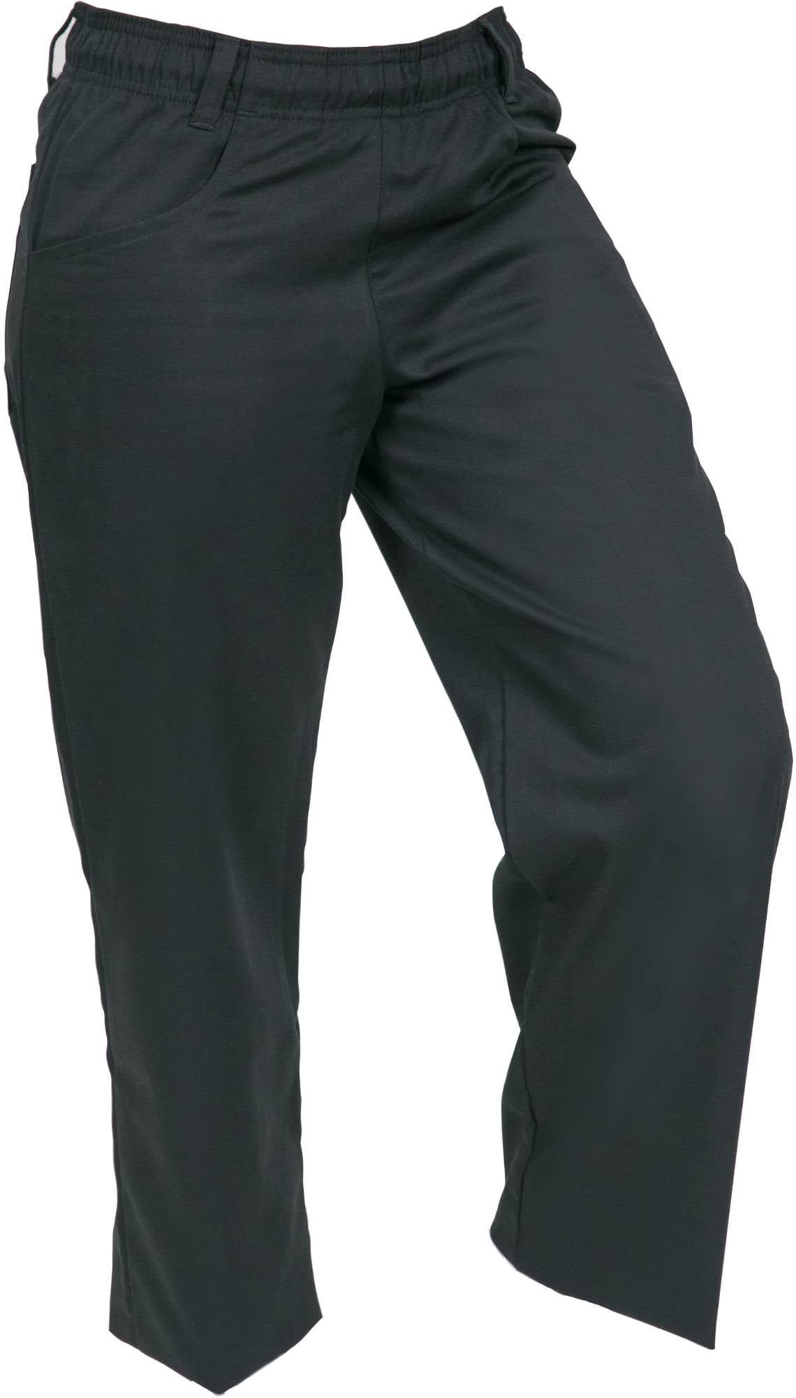 Black/White Medium Mercer Culinary M61071HTM Genesis Womens Chef Cargo Pant in Hounds Tooth 