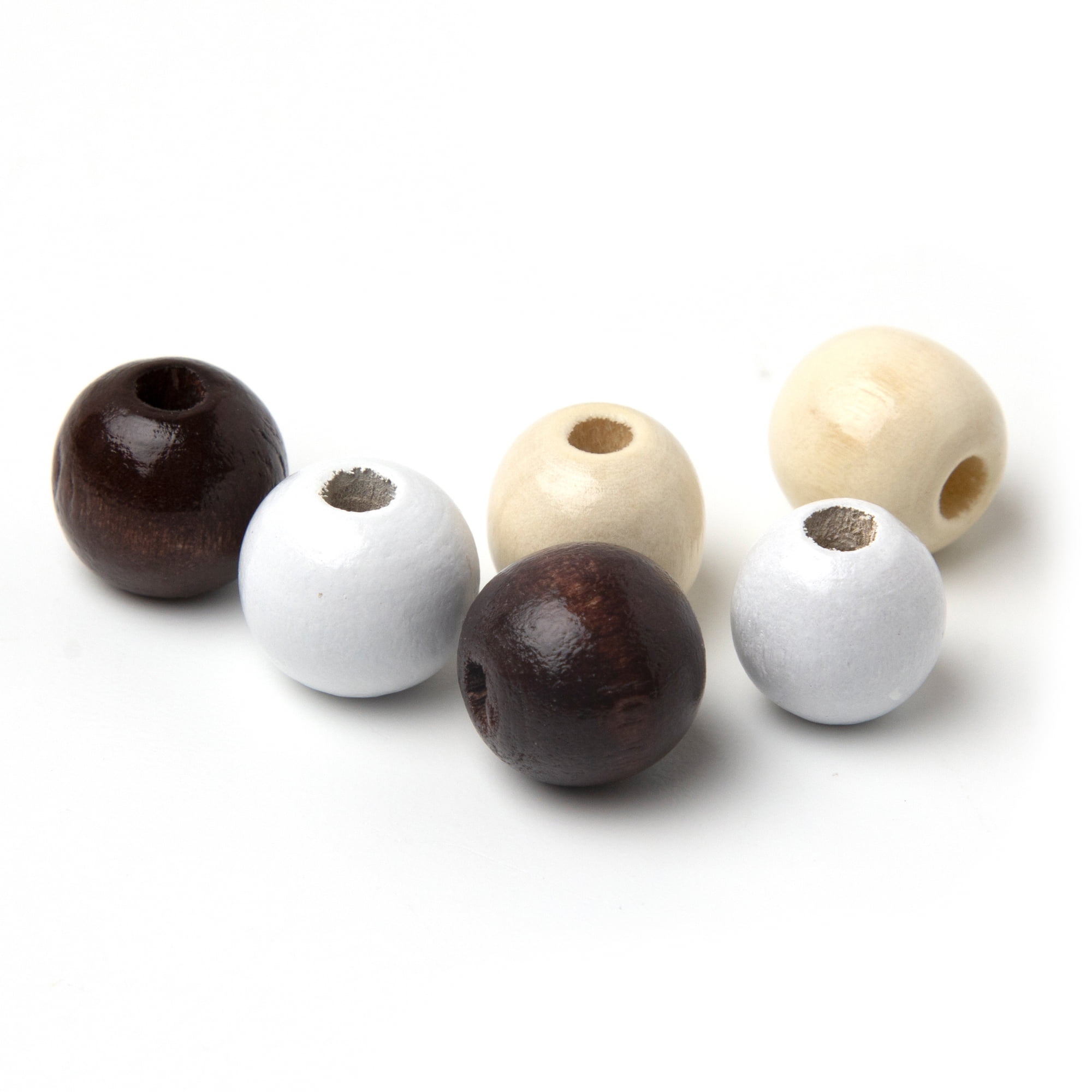 Cousin DIY Mega Assorted Wood Beads, 500 Pieces, 17.6 oz for Adult and Teen Crafting