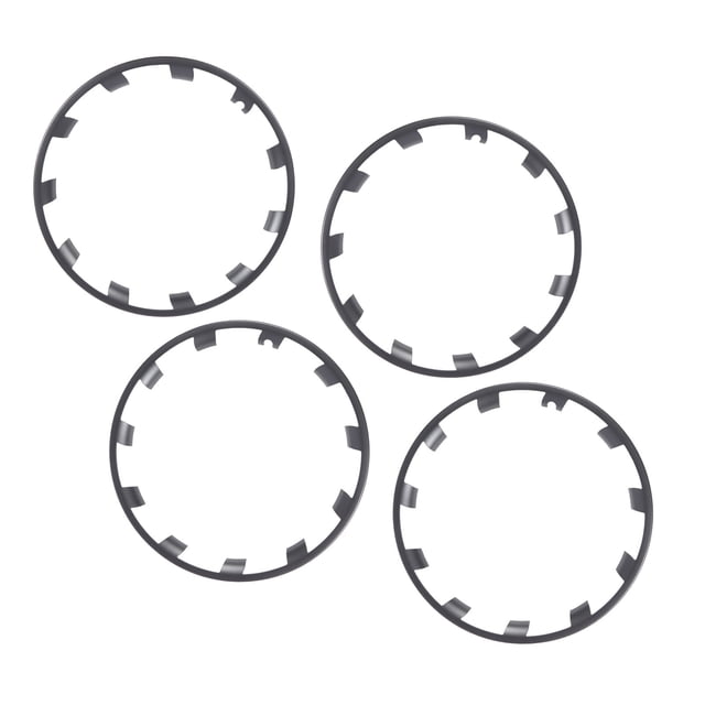 4Pcs Wheel Rim Protector Kits, 21Inch ABS PC Plastic Anti Scratch Rim Guard Decoration Ring, Replacement for Ü berturbine Wheel