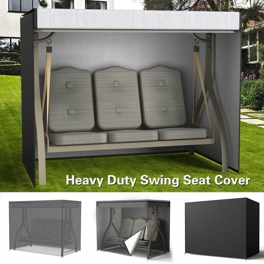willstar 2-Seater Patio Swing Chair Cover Outdoor Hammock Cover Waterproof Dustproof Windproof Furniture Protector 