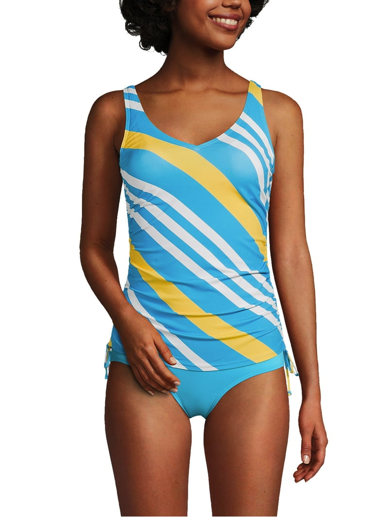 Lands' End Women's Chlorine Resistant Adjustable Underwire Tankini
