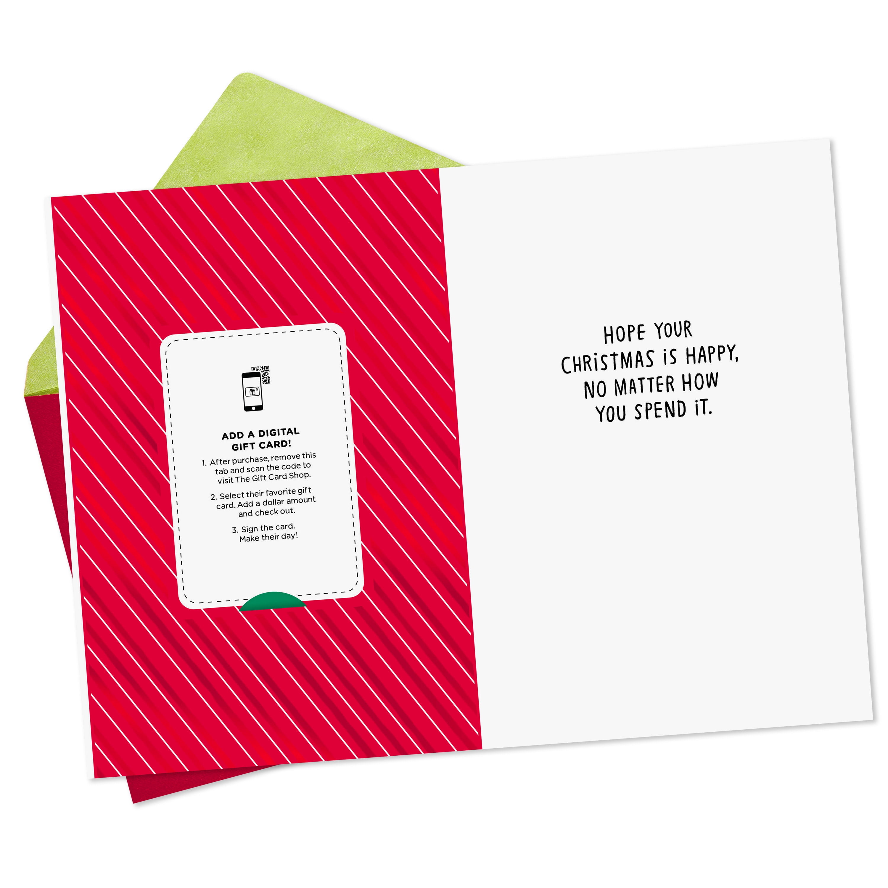 Hallmark Gift Card Greeting Funny Christmas Card (Elves Then and Now)