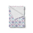 thumbnail image 2 of Ethnic Soft Flannel Fleece Blanket, Repetitive Pattern of Ornamental Mandala Centered Dreamcatchers Design, Cozy Plush for Indoor and Outdoor Use, 50" x 60", White Sky Blue and Pink, by Ambesonne, 2 of 5