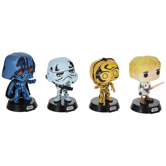 Funko POP! Star Wars Retro Series Darth Vader / Stormtrooper / C-3PO / Luke Skywalker 4 Pack