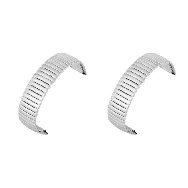 Youkk Elastic Stainless Steel Bracelet Trusted Companion For Lifetime Elastic 18MM silver 2Set