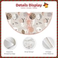 thumbnail image 4 of Daiia Rabbit In Space Drawing Merry Christmas Tree Skirt , Xmas Large Lace-up Tree Skirt, Santa Snowflakes Rustic Home Decorations New Year Party Farmhouse Decor-30", 4 of 7