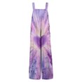 thumbnail image 3 of Fgvctg Valentine's Day Women's Jumpsuit Wide Leg Pant Trendy Love Heart Print Overalls Sleeveless Rompers Spaghetti Straps Jumpsuits Loose Bib Overalls Sprimg Clothes With Pockets Watermelon Red L, 3 of 6