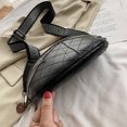 thumbnail image 4 of Bolso De Hombro Bolso Bolsos cruzados de moda con borlas y remaches para teléfono de cuero para mujer paquete de cinturón (negro), 4 of 9