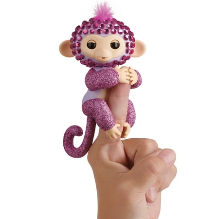 Fingerlings Monkeys - Fingerblings - Glitz (Purple/Pink) - By WowWee