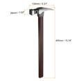 thumbnail image 2 of Unique Bargains Straight Rip Claw Hammer 25oz Square Head with Magnetism for Nail Hammering and Pulling,Brown, 2 of 6