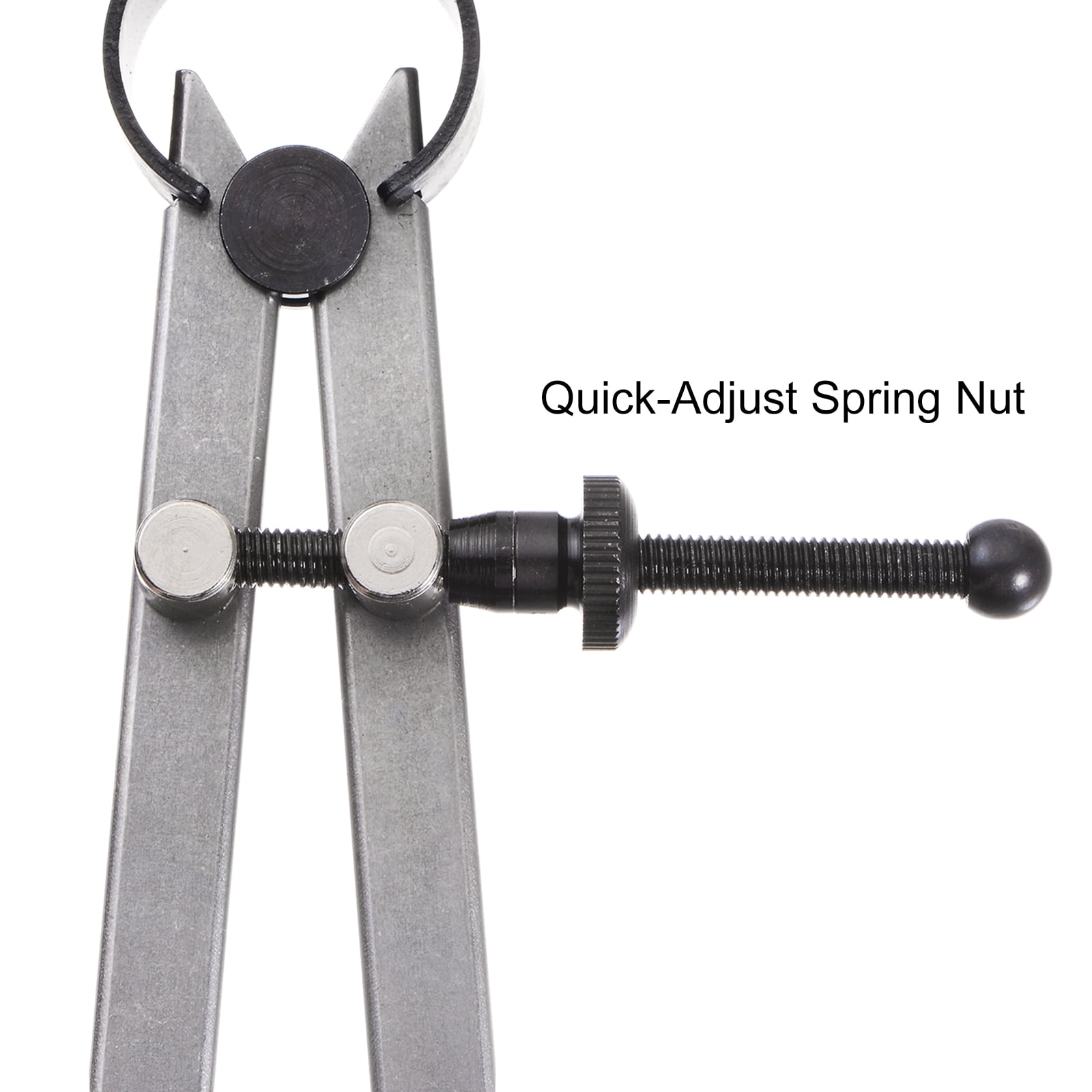 Uxcell Spring Joint Caliper 12 inch / 300mm Steel Adjustable Spring Divider Caliper with Pencil Holder