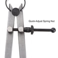thumbnail image 5 of Uxcell Spring Joint Caliper 4 inch / 100mm Steel Adjustable Spring Divider Caliper with Pencil Holder, 5 of 5