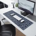 thumbnail image 2 of Long Mouse Pads for Desk,Dark Blue Christmas Snowflake Pattern Desk Mats on Top Of Desks, Desk Mouse Pad Extra Large with 3mm Non-Slip Base and Stitched Edge for Gaming,Office,Work,Home 31.5x11.8in, 2 of 5