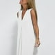 thumbnail image 2 of Vestido largo sin mangas con cuello en V para mujer: color liso, estilo boho, abertura delantera, mezcla de poliéster y spandex, largo hasta el tobillo, para verano, 2 of 8