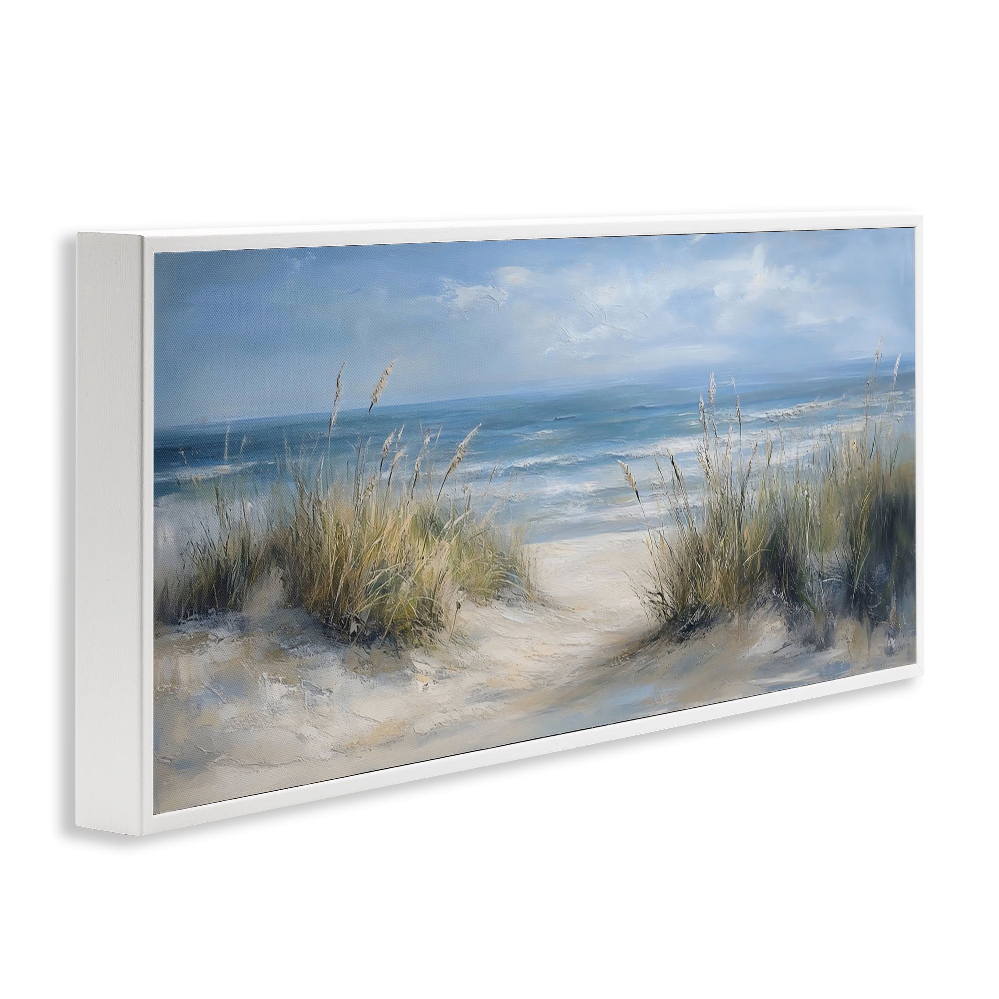 Stupell Industries Coastal Peace Dunes White Framed Giclee Art, design by LSR Design Studio