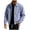 Purple, variant on Jackets for Men with Zip Pockets Fashion Vertical Raised Ribbed Stand Collar Long Sleeve Outerwear Button Front Solid Color Elastic Cuffs Fall Jackets for Daily Wear 3XL