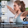 thumbnail image 3 of Auriculares inalámbricos con 75 horas de reproducción, Bluetooth 5.4, IPX7, resistentes al agua, para hacer ejercicio, correr o ir al gimnasio, 3 of 7