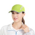 thumbnail image 2 of Minzimin Foldable Mesh Sports Cap with Reflective Stripe Breathable Sun Runner Cap, 2 of 8