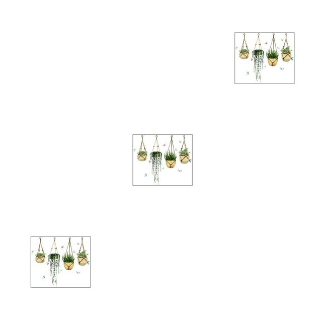Calcomanía de ventana Inteprter PVC autoadhesiva plantas
