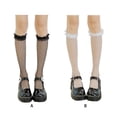 thumbnail image 3 of Langgg Polyester Lolita Mesh Stockings Lightweight And Fishnet Socks For Women Lightweight And Not white, 3 of 6