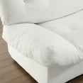 thumbnail image 3 of Cloud Style Sofa with Teddy Velvet - Sturdy & Stylish for Home, 3 of 11