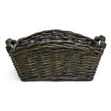 Mr. MJs Trading AI-5665DT Dark Brown Rectangular Willow Basket