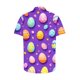 thumbnail image 4 of Blusas y camisas de manga corta con cuello en V Camisa estampada de Pascua para hombre Camisa abotonada Top de poliéster para hombre, 4 of 4