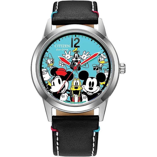 Reloj Citizen Disney 61499 Caja acero inoxidable 40 mm Correa piel Carátula azul Mickey