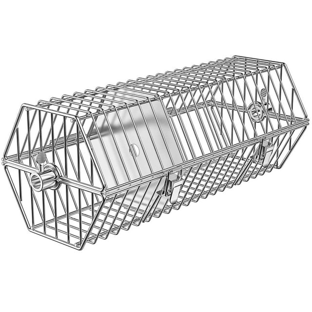 Onlyfire Panier Rond en Acier Inoxydable de 17 Pouces pour Broche et Tige de Rôtissoire à Tumble, Convient à Tout Gril
