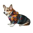 thumbnail image 6 of Uemuo Flower Covered Vintage Car for Winter Dog Hoodie Sweatshirts with Pockets Warm Dog Clothes for Small Dogs Chihuahua-Large, 6 of 8
