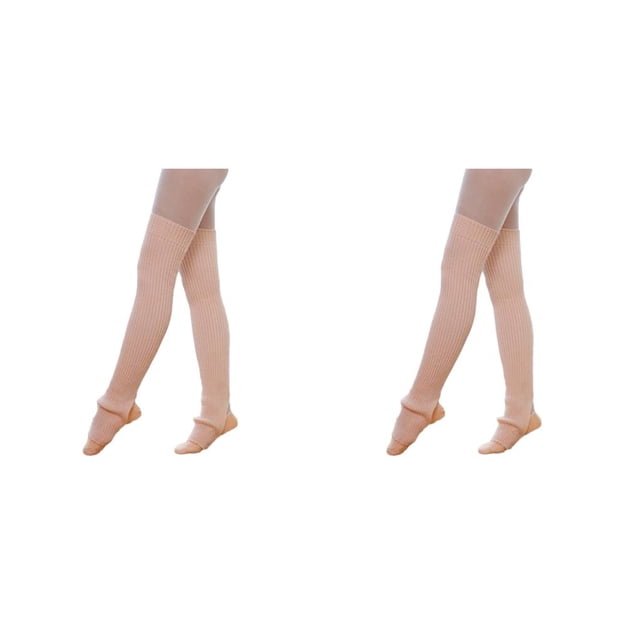 Qarigey Calentadores de piernas para mujeres y niñas, calcetines largos sin pies, medias de Ballet de baile de invierno y otoño Type2 NO2