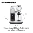 thumbnail image 2 of Cafetera de Goteo Caf&eacute; estilo pour-over autom&aacute;tica o manual 46700 Hamilton Beach Hamilton Beach NA, 2 of 8