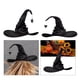 thumbnail image 5 of Disfraces de Halloween para Mujeres, Sombreros de Bruja Grandes para Mascarada de Fiesta Accesorio de Cosplay, Disfraz de Bruja para Mujeres Punteado Gorra Negro Paño de Oxford para Halloween Diario, 5 of 6