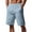 Blue., variant on Akafmk Mens Hip Hop Shorts Adjustable Waist Side Zipper Pockets Beach Workout Shorts Pants XXXL