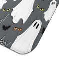 thumbnail image 5 of Gray Halloween Ghosts Bats and Boo Dish Drying Mat for Kitchen 1 Pack, Ultra Absorbent Microfiber Dishes Drainer Mats,16x18in(41x46cm), 5 of 6