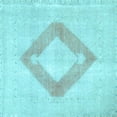 thumbnail image 1 of Ahgly Company Indoor Square Persian Light Blue Traditional Area Rugs, 4' Square, 1 of 4