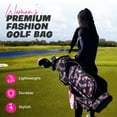 thumbnail image 3 of Womens Golf - Taboo Fashions 14 Way Lightweight Ladies Cart Bag (Poppin' Bottles), 3 of 7