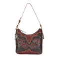 thumbnail image 2 of American West 9150629 Annies Secret Collection Shoulder bag with Secret Compartment, Distressed Crimson & Chocolate, 2 of 3