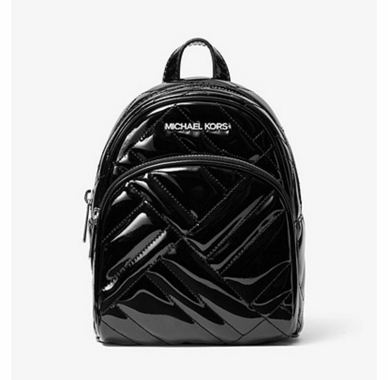 michael kors backpack leather black