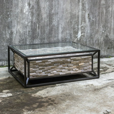 Reclaimed Teak Wall - Uttermost Kono Reclaimed Teak Coffee Table